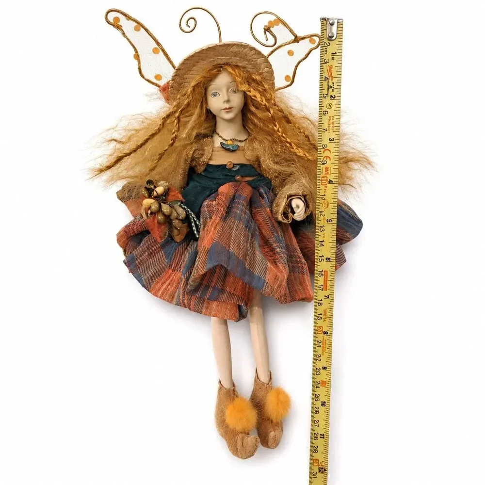 Vintage Winward Enchanted Ones Fairy Doll 12” Woodland Autumn Harvest Wings